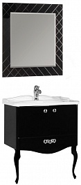 Акватон Мебель для ванной Венеция 75 черная – фотография-1
