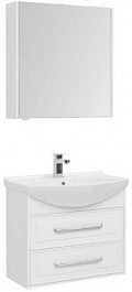 Aquanet Мебель для ванной Остин 75 белая – фотография-1
