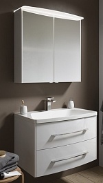 Aqwella Мебель для ванной Neringa 80, зеркало-шкаф – фотография-1