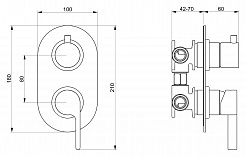 Webert Смеситель для ванны и душа DoReMi DR860101345 Simil Acciaio – фотография-5