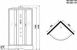 Niagara Душевая кабина Classic NG-3301-14F – фотография-14