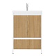 Velvex Мебель для ванной напольная Klaufs 60 белая/дерево, 1 ящик – фотография-24