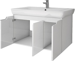 Dreja Мебель для ванной Q (D) 80 подвесная белая – фотография-10