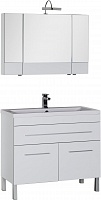 Aquanet Мебель для ванной Верона 100 белая, с ящиком, напольная (230320)