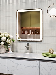 Vigo Мебель для ванной Grani 600-2-1 дуб сонома/белая – фотография-9