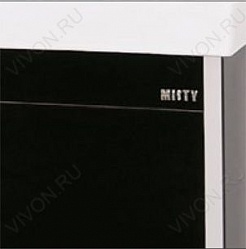 Misty Мебель для ванной Джулия QVATRO 120 конус 3 ящика черная – фотография-2