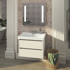 Comforty Мебель для ванной Дублин 75 подвесная белая – фотография-3