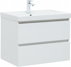 Aquanet Мебель для ванной Вега 70 подвесная белая глянцевая – фотография-12