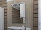Какса-а Мебель для ванной Классик-Д 80 белый/серебро, подсветка – фотография-11