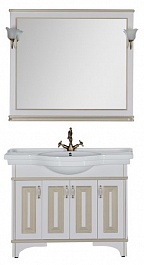 Aquanet Мебель для ванной Валенса 110 белый краколет/золото (182922) – фотография-6