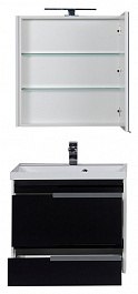Aquanet Мебель для ванной "Тиволи 70" черная – фотография-6