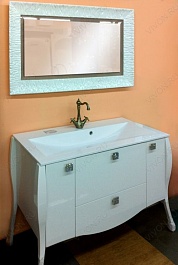 Aquanet Мебель для ванной "Мадонна 120" белая с кристаллами Swarovski (168915) – фотография-3