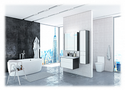 Roca Мебель для ванной Ronda 70 белый/серый – фотография-3