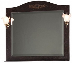 Водолей Зеркало для ванной "Виктория 100" коричневое – фотография-1