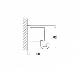 Grohe Крючок Allure 40284000 – фотография-2