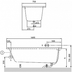 Villeroy & Boch Акриловая ванна O Novo 170x75 UBA170CAS2V-01 – фотография-4