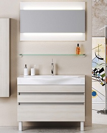 Aqwella Мебель для ванной Бергамо 80 акация – фотография-1