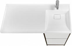 Акватон Мебель для ванной Лондри 40 R дуб кантри/белая – фотография-3
