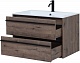 Aquanet Мебель для ванной Lino 80 подвесная дуб веллингтон – картинка-24