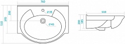 Style Line Мебель для ванной Олеандр-2 75 рельеф пастель – фотография-5