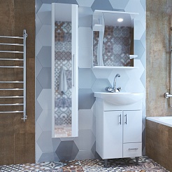 Mixline Мебель для ванной Веста 52 R белая – фотография-2