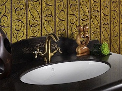 Водолей Мебель для ванной "Верди 100" коричневая – фотография-5