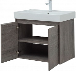 Aquanet Мебель для ванной Nova Lite 75 2 дверцы подвесная дуб рошелье – фотография-11