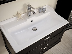Акватон Мебель для ванной "Леон 80 Н" ясень черный – фотография-4