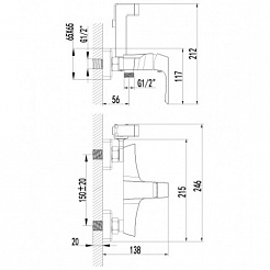 Lemark Смеситель Unit LM4518C для биде – фотография-2