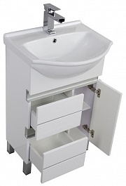 Aquanet Мебель для ванной "Доминика 60" белая – фотография-4