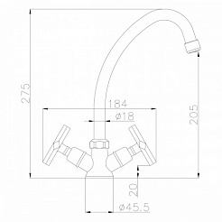 Lemark Смеситель Promotion LM6050C для кухни – фотография-2