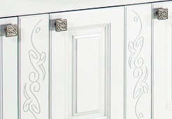 ASB-Woodline Мебель для ванной Модена 105 белая, массив ясеня – фотография-6
