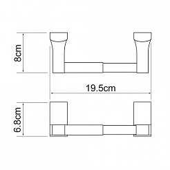 WasserKRAFT Держатель туалетной бумаги "Exter K-5222" – фотография-3