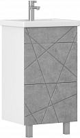 Vigo Тумба с раковиной Geometry 2-500 белая/бетон