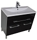 Aquanet Мебель для ванной Верона 100 черная, с ящиком, напольная (230321) – фотография-11