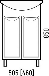 Corozo Мебель для ванной Монро 50 – фотография-11