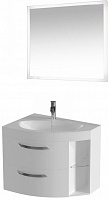 De Aqua Мебель для ванной Трио Люкс New 80 L, зеркало Сити