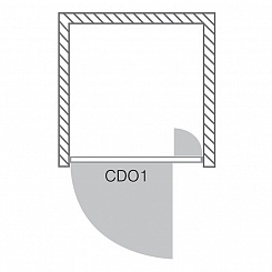 Roltechnik Душевая дверь "CDO1 850" transparent – фотография-5
