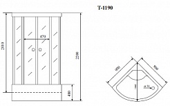 Timo Душевая кабина T-1190 P – фотография-2