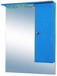 Misty Зеркальный шкаф Мисти 60 R голубой – фотография-1