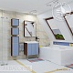 Акватон Мебель для ванной "Фабиа 65" голубой/ясень – фотография-16