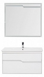 Aquanet Мебель для ванной Модена 100 белая – фотография-5