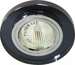 Feron Встраиваемый светильник Декоративное стекло 8060-2 серый, хром – фотография-1