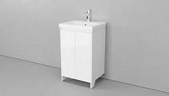 Velvex Мебель для ванной Klaufs 50 напольная белая – фотография-5