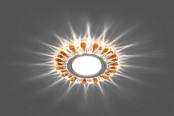 Feron Светильник встраиваемый CD902 с LED-подсветкой, прозрачный/коричневый – фотография-2