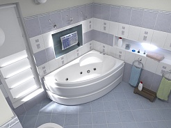 Bas Акриловая ванна Сагра 160x100 R с гидромассажем – фотография-2