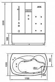 Eago Душевой бокс DA327 F8 – фотография-4