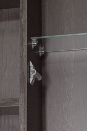Style Line Зеркальный шкаф Кантри 750 венге/ лен белый – фотография-4