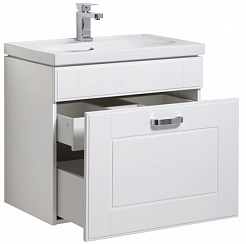 Aquanet Мебель для ванной "Рондо 70" белый (1 ящик) камерино – фотография-3