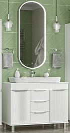 Brevita Мебель для ванной Enfida 100 белая – фотография-1